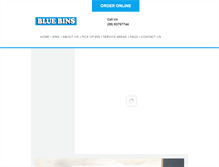 Tablet Screenshot of bluebins.com.au